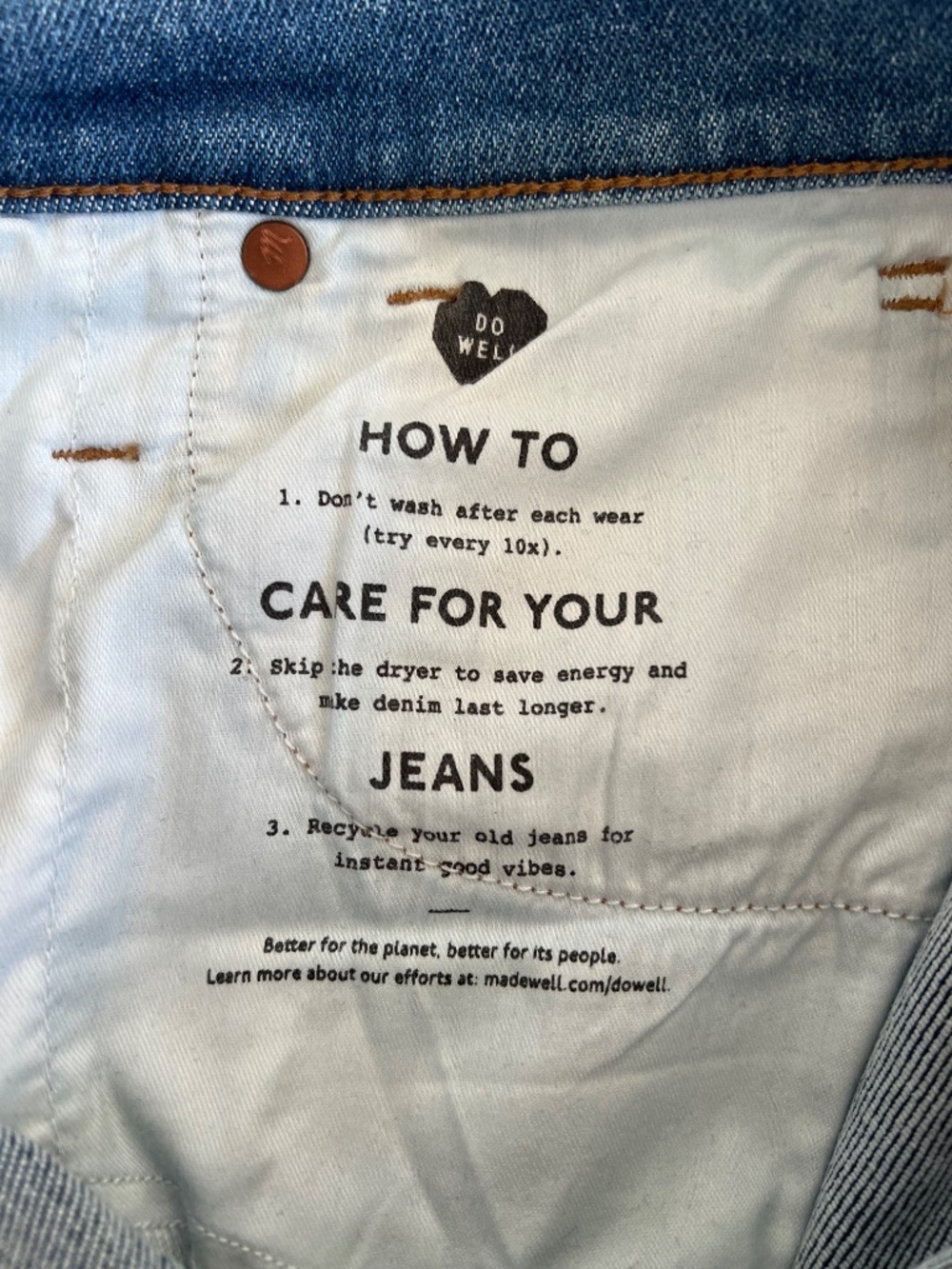 Madewell Stovepipe Jeans Size 27 Medium Wash Slim Straight - Picture 7 of 8